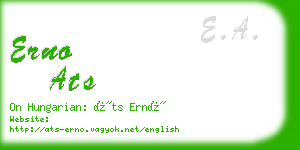erno ats business card